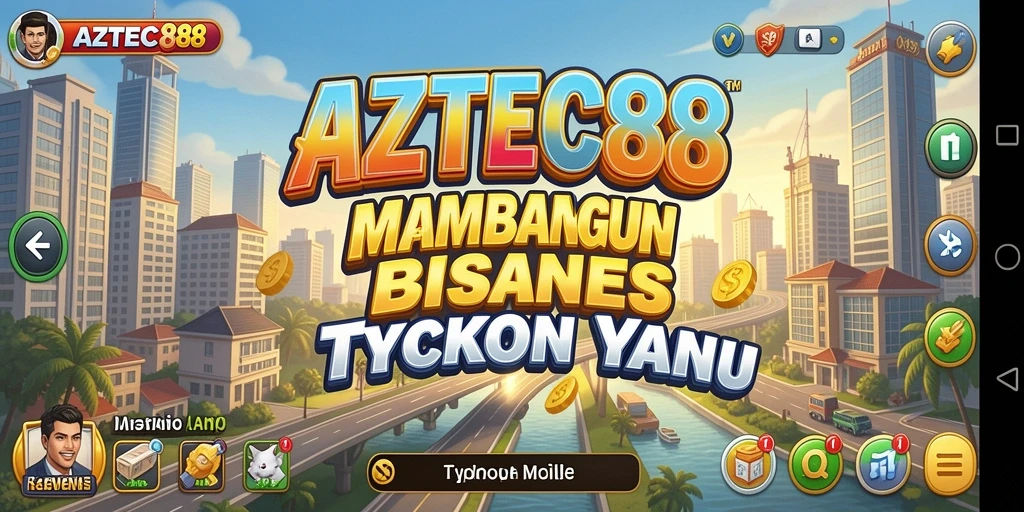 Tampilan gameplay AZTEC88 dengan suasana Tycoon yang dinamis.