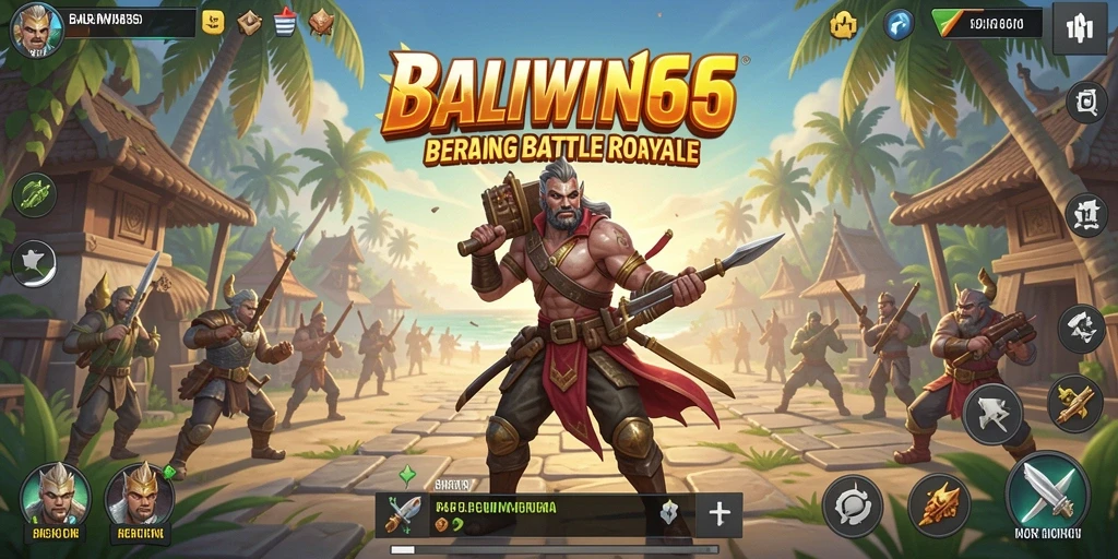 Tampilan gameplay intens BALIWIN66 dalam pertempuran Battle Royale.