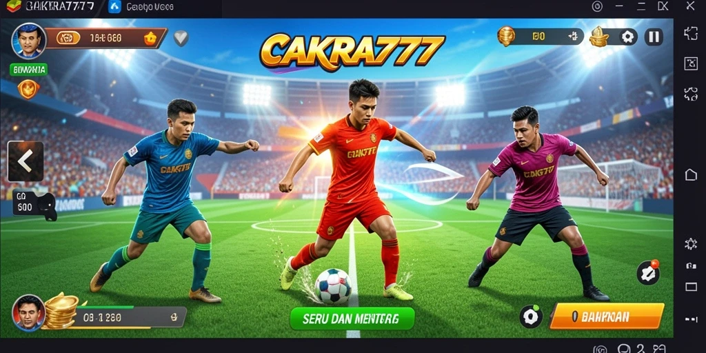 Screenshot gameplay <strong>CAKRA777</strong> menampilkan aksi seru dalam pertandingan olahraga.