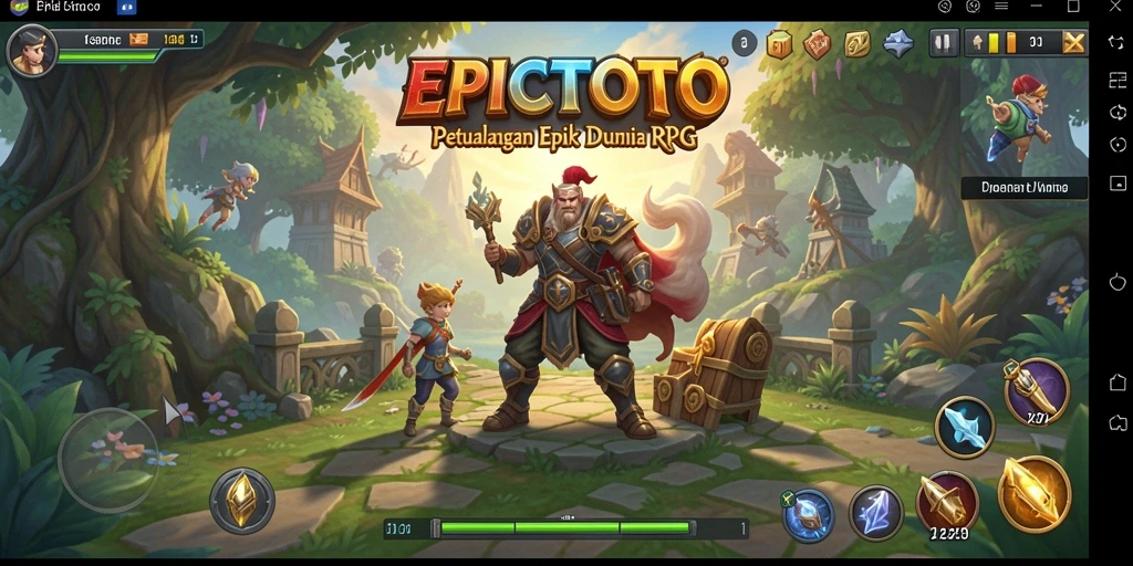 Tampilan dinamis dari gameplay EPICTOTO yang mendebarkan.