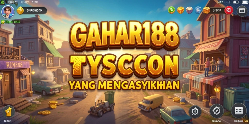 Tampilan gameplay GAHAR188 dengan grafis Tycoon yang menarik.