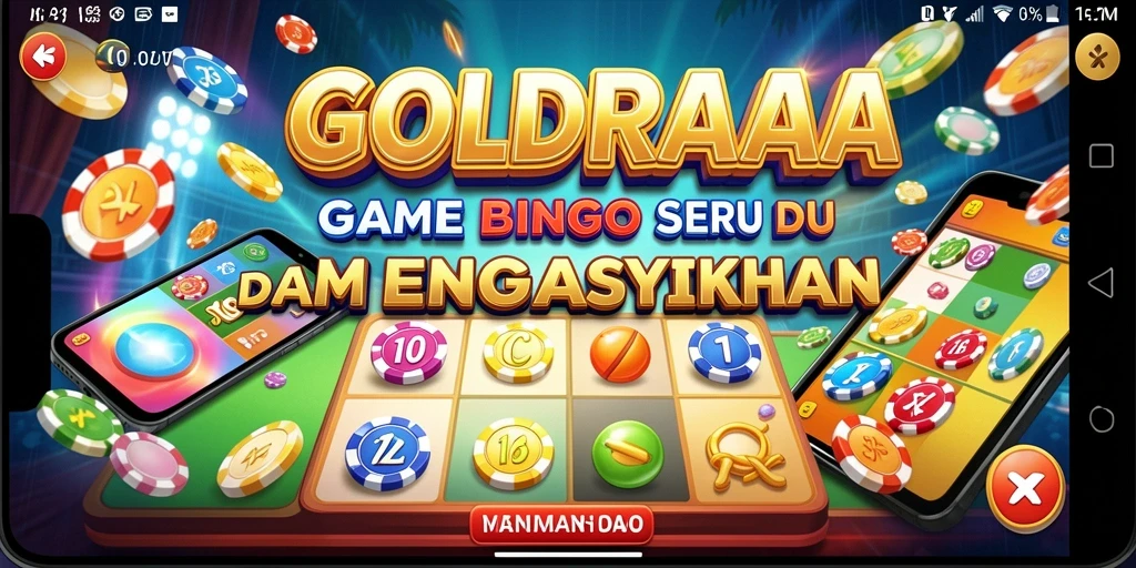 Tampilan gameplay Bingo di GOLDRAJA yang seru dan interaktif.