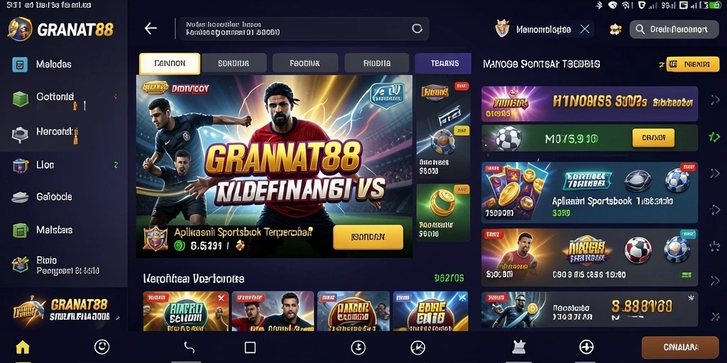 Tampilan gameplay aplikasi GRANAT88 yang menarik dan interaktif.