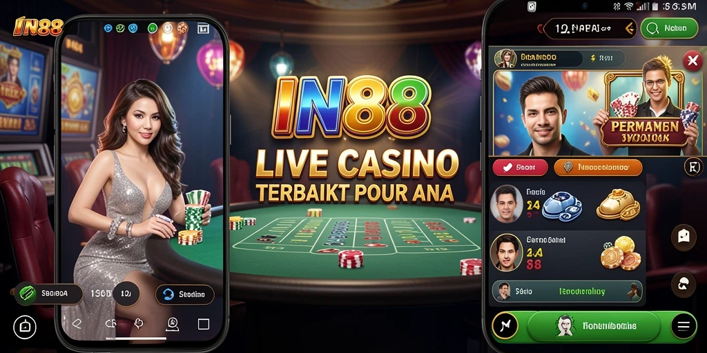 Gameplay Live Casino yang seru dan interaktif di IN88.
