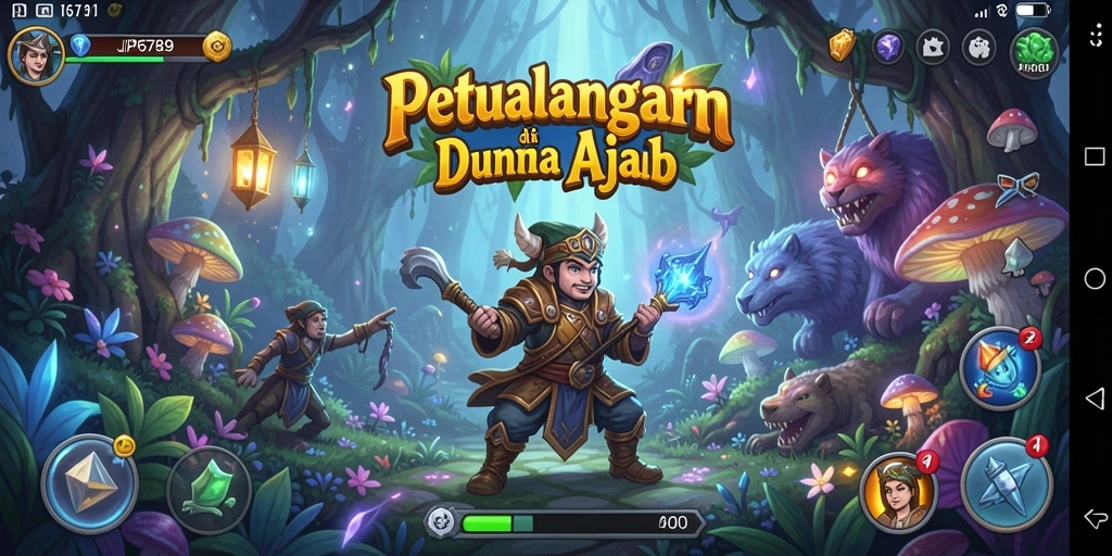 Gameplay mengasyikkan di dunia petualangan yang menakjubkan.