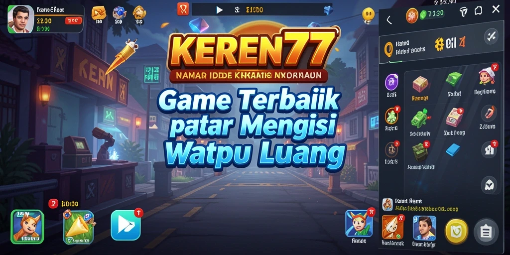 Screenshot gameplay KEREN77 menampilkan karakter yang sedang beraksi di dunia Idle.