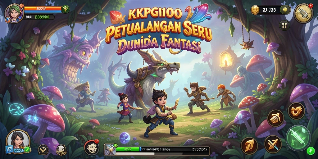 Gameplay seru di dunia fantasi penuh petualangan.