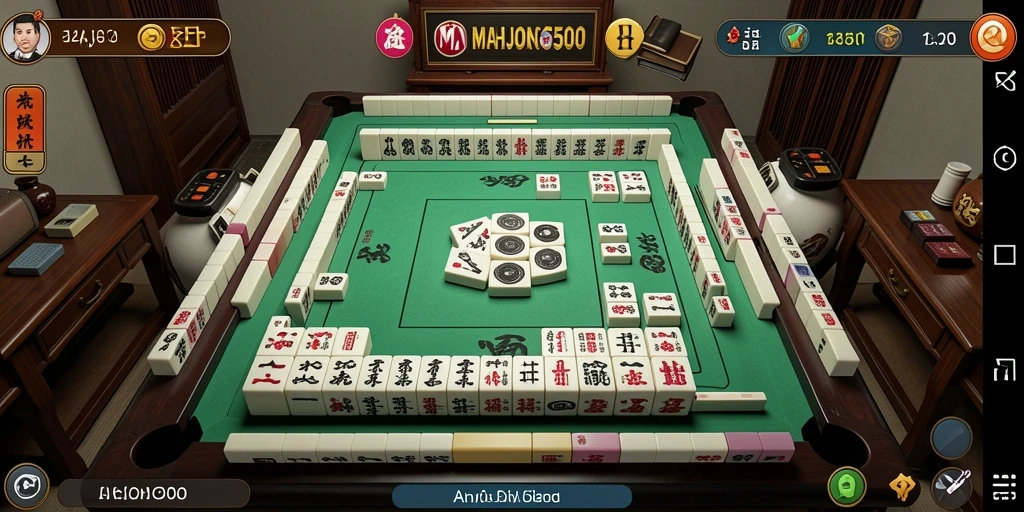 Tampilan gameplay MAHJONG500 yang menarik dan interaktif.