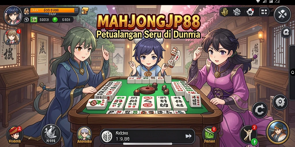 Screenshot menampilkan gameplay seru dengan karakter anime.