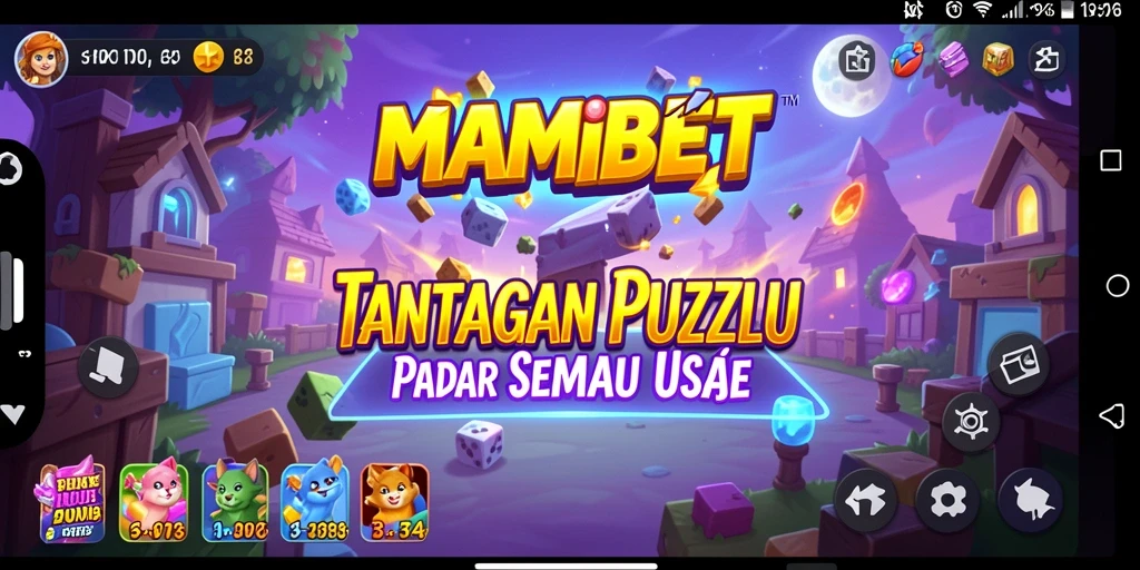 Tampilan gameplay MAMIBET saat menyelesaikan puzzle yang menantang.
