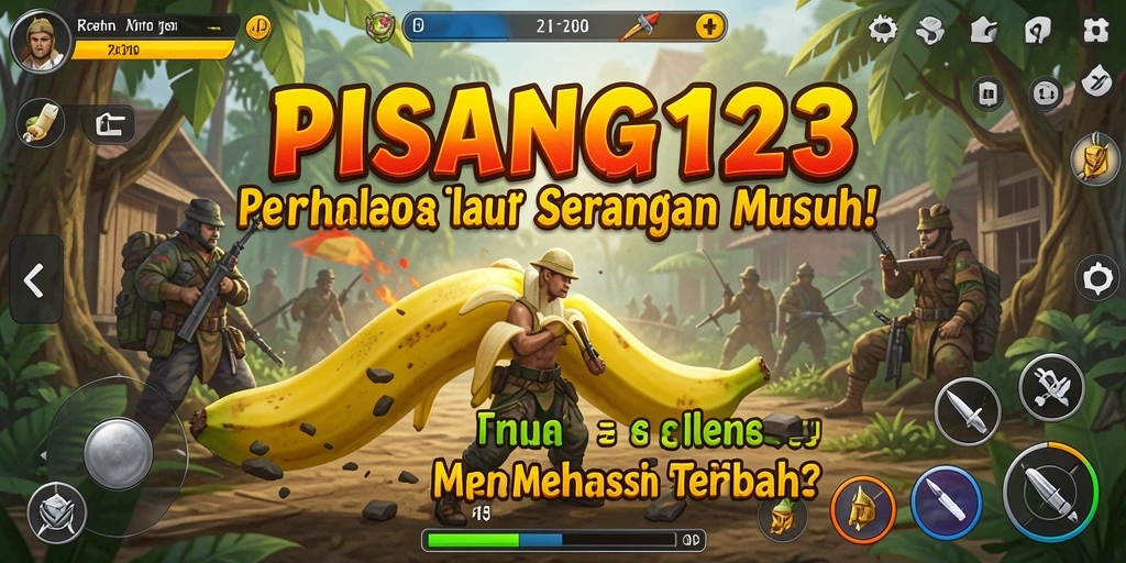Screenshot PISANG123 menampilkan aksi seru dalam gameplay Tower Defense.