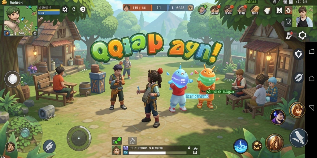Tampilan gameplay menarik dari QQRP sebagai game Simulation.
