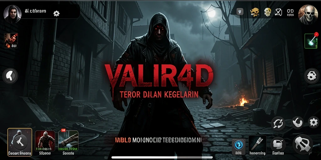 Tangkapan layar gameplay VALIR4D menampilkan suasana Horror yang memukau.