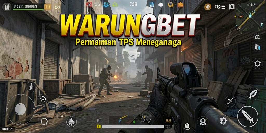 Screenshot gameplay <strong>WARUNGBET</strong> yang menampilkan aksi seru dalam pertempuran TPS.