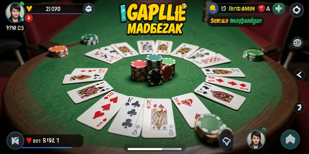 Tampilan gameplay Gaple yang seru dan interaktif di YYRR.